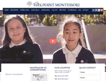 Tablet Screenshot of hillpointmontessori.com